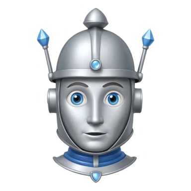 The Tin Man from the Wizard of Oz with blue eyes sticker