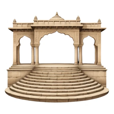 public amphitheater 16th century india sticker
