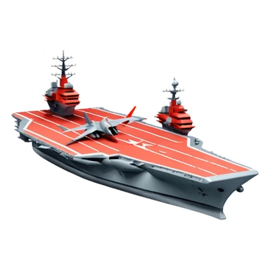 an aircraft carrier with fighter jets sticker