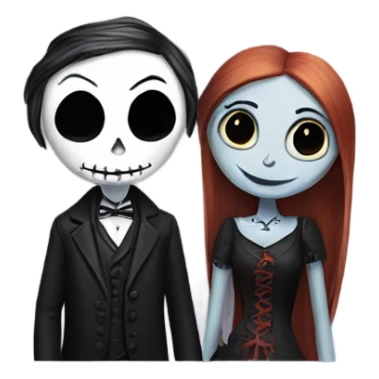 jack and sally  sticker