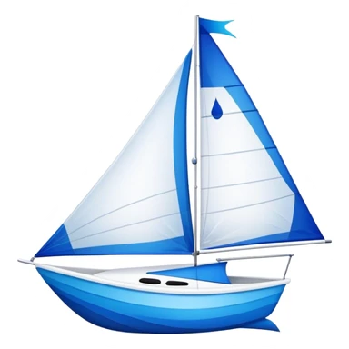 Sailboat - Sunfish (Model Year: 2021) (Iconic colour: Bright sail with blue and white) sticker
