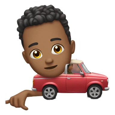 falling in love with the car sticker