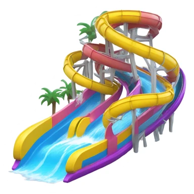 big water slide sticker