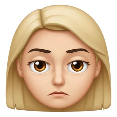 normal emoji rolling uts eyes and scoffing sticker
