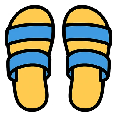 a pair of sandals sticker