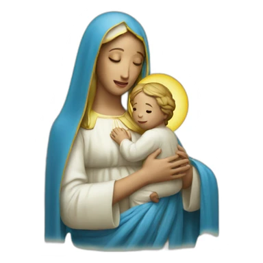 the Virgin Mary sticker