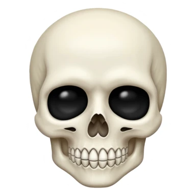 Realistic 💀 sticker