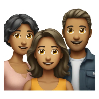 Uma família com 4 pessoas sticker