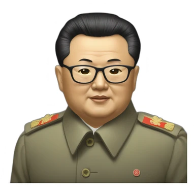Kim Jong-il doing the facism meet sticker