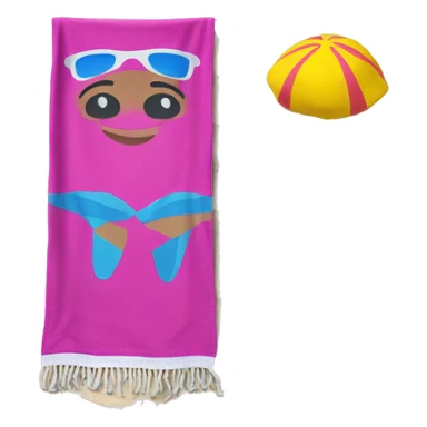 beach towel  sticker