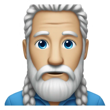 long-beard and blue eyes sticker