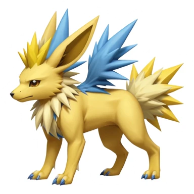 Manectric-Lucio-Draco-Jolteon-Fakémon-hybrid-creature (full body), 4 legs sticker