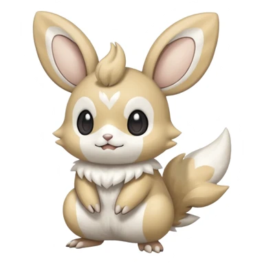 Cinccino-Emolga-Pachirisu-Cacomistl-Fakemon-hybrid-creature (full body) sticker