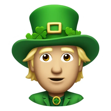 donald trump dresssed as a leprechaun sticker