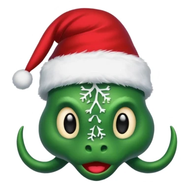 hydra, christmas hat sticker