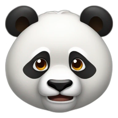 Angry male Panda sticker
