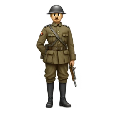 wwi german soldier sticker