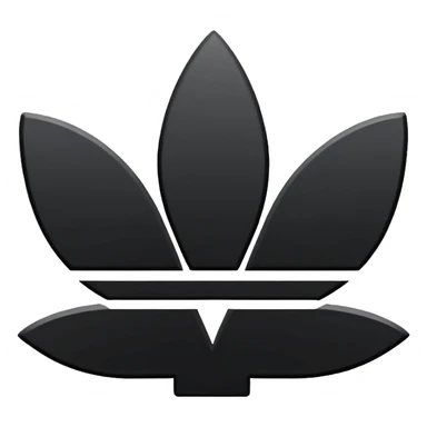 Adidas logo white sticker