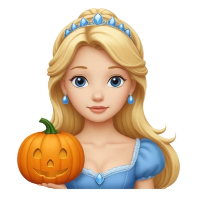 Cinderella with the pumpkin sticker