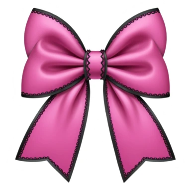pink gothic bow sticker