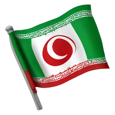 1971 Iranian flag sticker