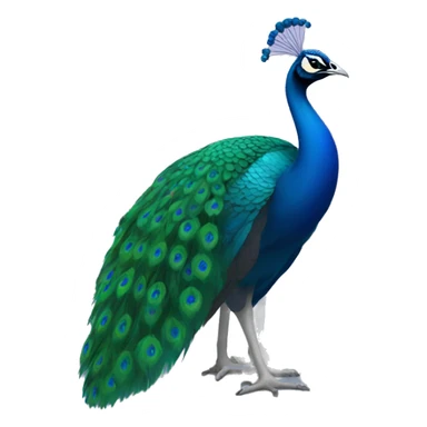 peacock sitting in front of a computer sticker