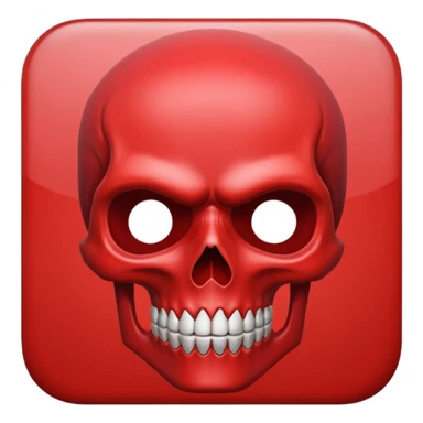 red skull ios sticker