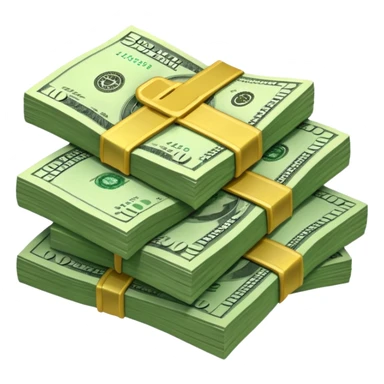 dollars paper money sticker