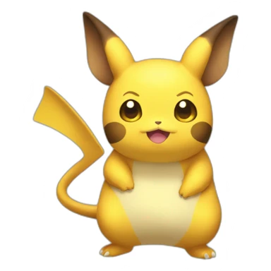 Raichu fat sticker