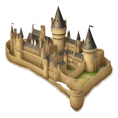 The Marauder's Map is a magical parchment that shows the layout of Hogwarts Castle, including secret passages and the location of people within its grounds, marked with moving dots. sticker