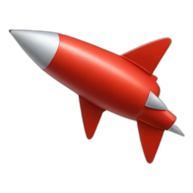 Red rocket dog sticker