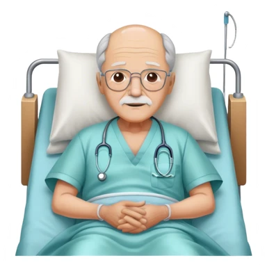 Grandpa having surgery sticker