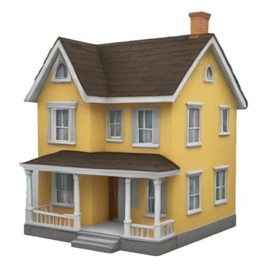 a 3d house sticker