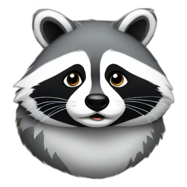 Fat raccoon sticker