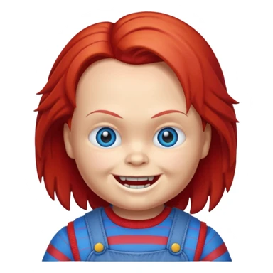 Un emojin de chuky sticker