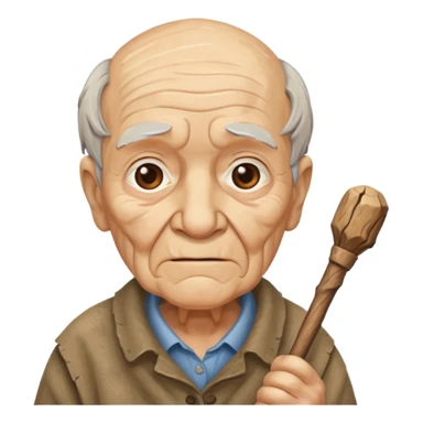 old people stick sticker