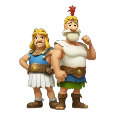 Asterix and Obelix sticker