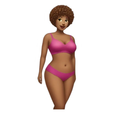 bold curves woman sticker