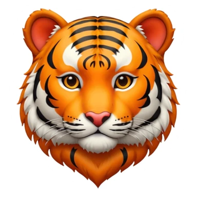 Tiger with heart sticker