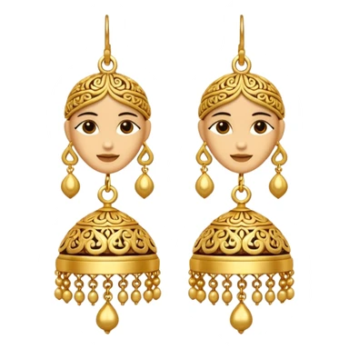 Jhumka single emoji sticker