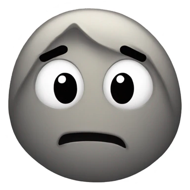 emo blob-face sticker