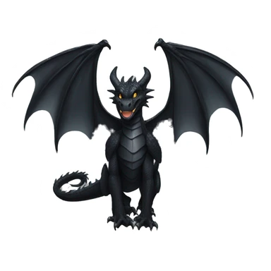 black dragon wings sticker