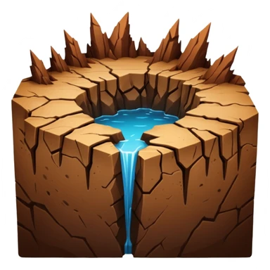 earthquake crack sticker