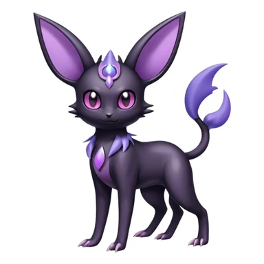 Shiny Dark Noibat-Espeon-Umbreon-Nidorino-fusion-hybrid full body sticker