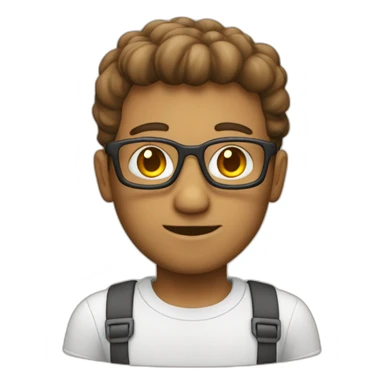 Moritz as a Software engineer sticker