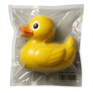 rubber duck in vacuum-sealed style sticker