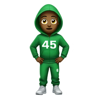 Player 456 from squid game sticker