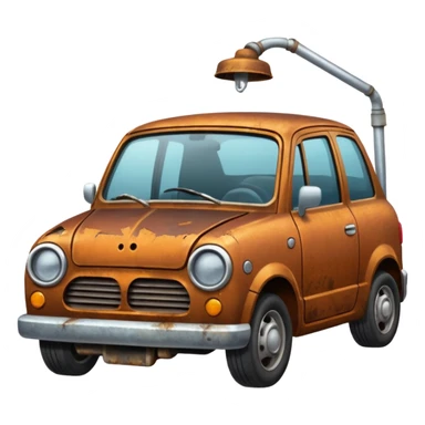 carro en reparacion sticker