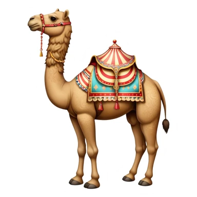 Vintage circus camel sticker