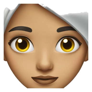 girl doing eyelashes  sticker